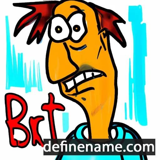 cartoon of the name Bjart