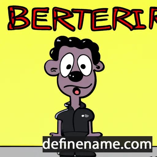 cartoon of the name Bjerte