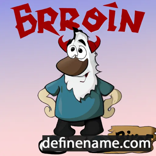 cartoon of the name Björnólfur