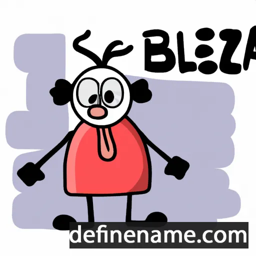 cartoon of the name Błażéj