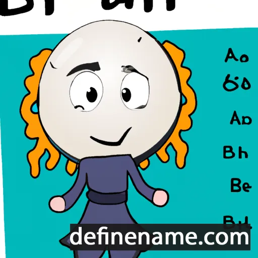 cartoon of the name Bláth