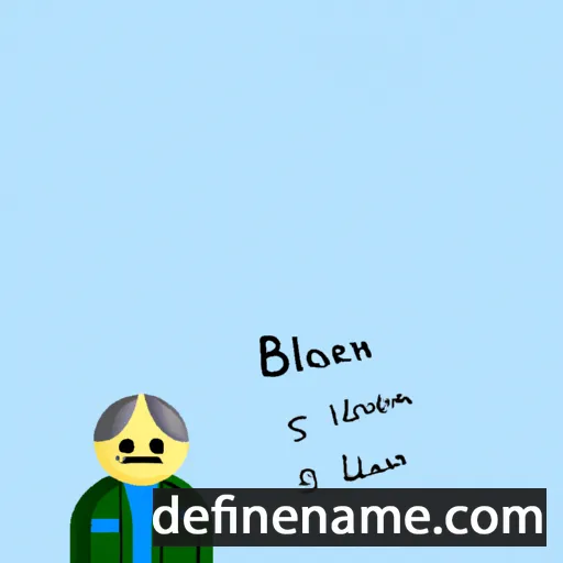 cartoon of the name Blæcstan