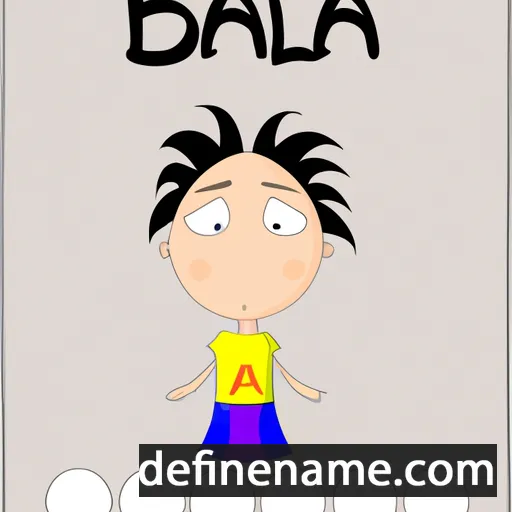 cartoon of the name Blaia