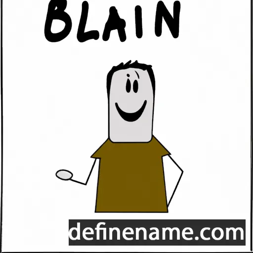 cartoon of the name Blain