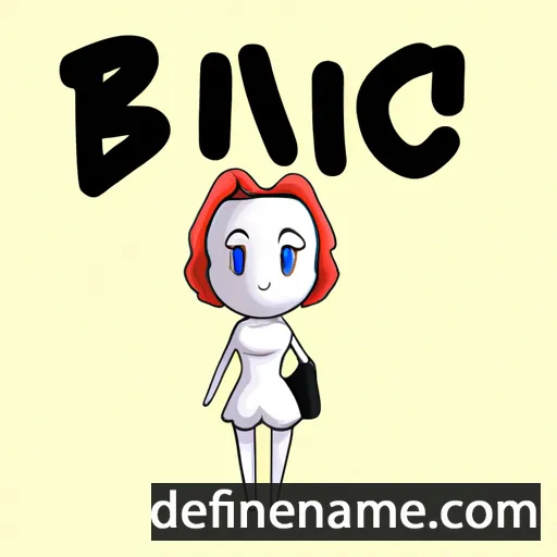 cartoon of the name Blanc