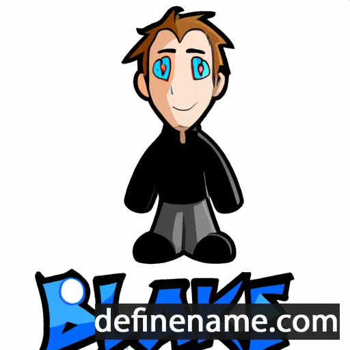 cartoon of the name Blayke