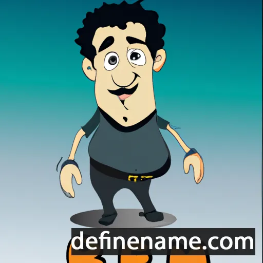 cartoon of the name Blerim