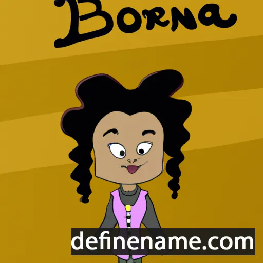 cartoon of the name Blerona