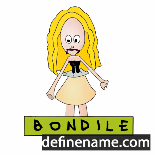 cartoon of the name Blondel