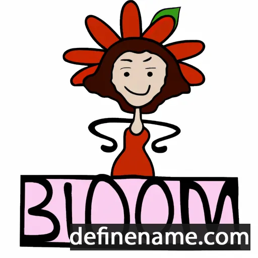 cartoon of the name Bloom