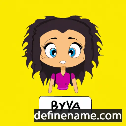 cartoon of the name Bnaya