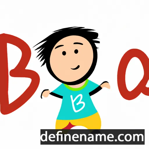 cartoon of the name Bo-jia