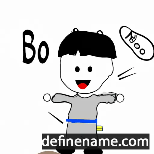 cartoon of the name Bó