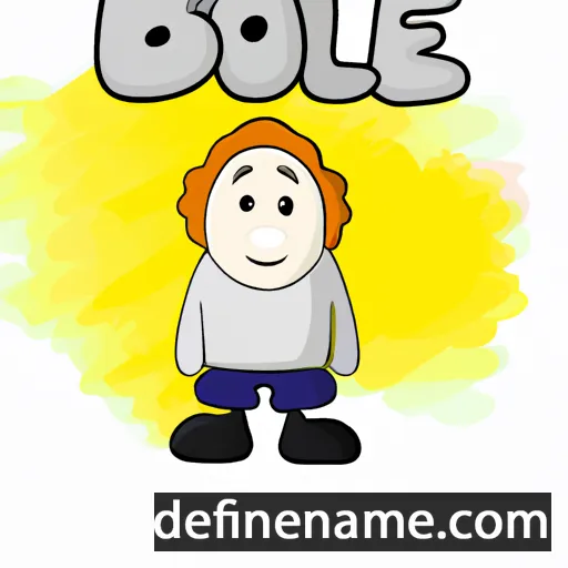 cartoon of the name Bóel