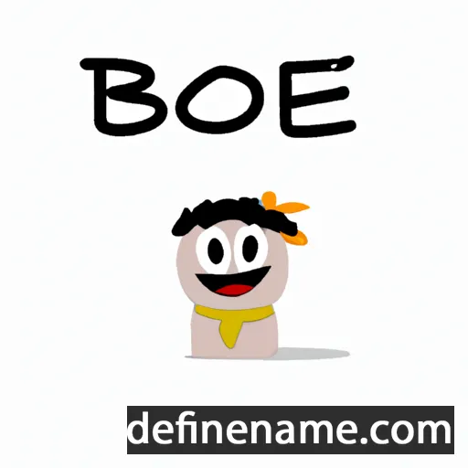 cartoon of the name Bòhé