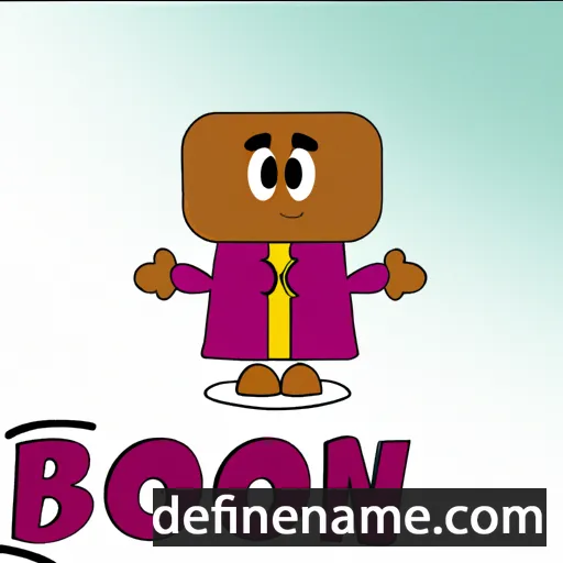 cartoon of the name Bobon