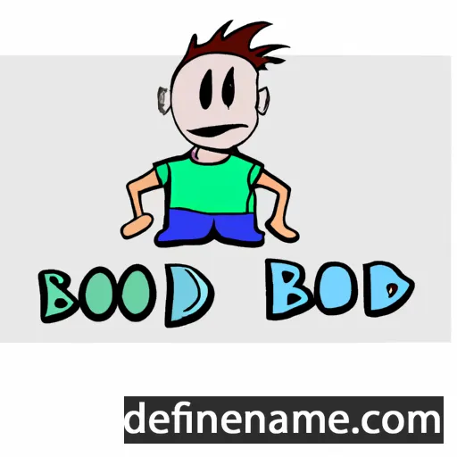 cartoon of the name Bodi