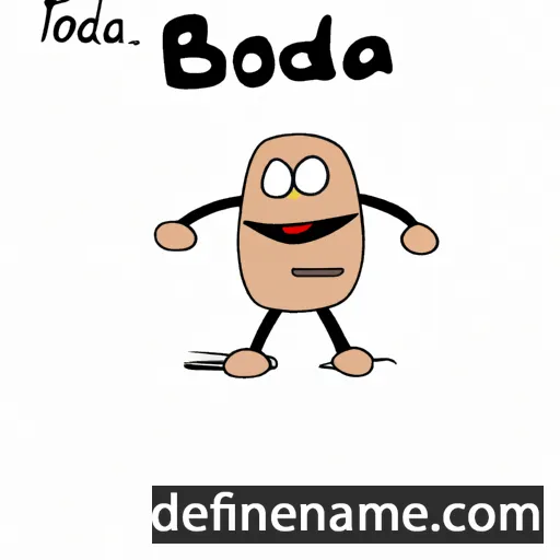 cartoon of the name Bodza