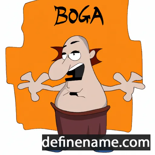 cartoon of the name Boga