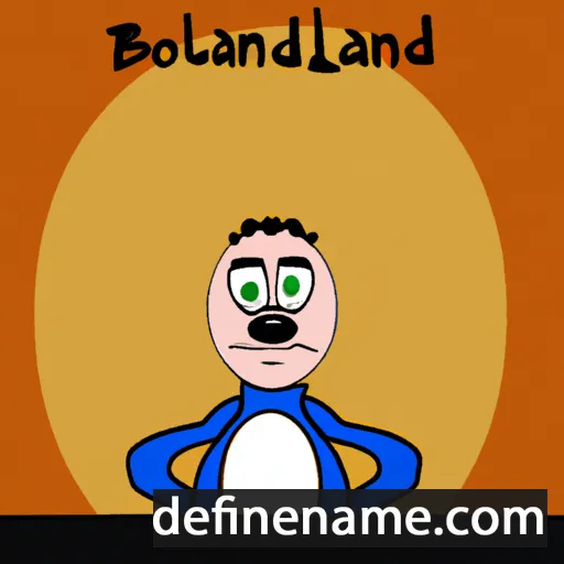 cartoon of the name Bolland