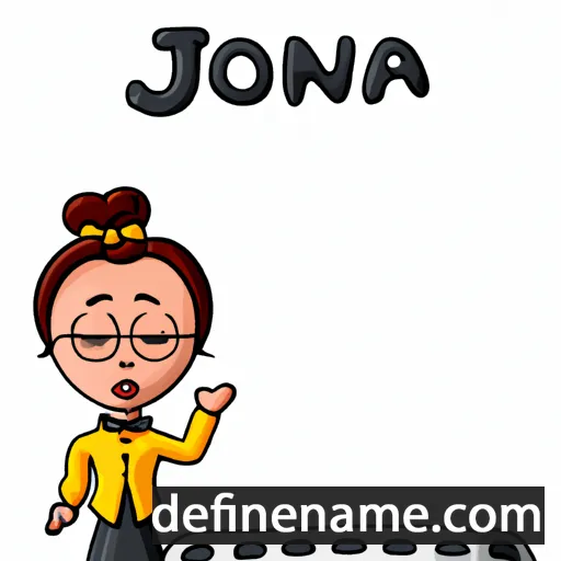 cartoon of the name Bonajuncta