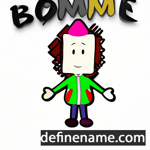 cartoon of the name Bonamie