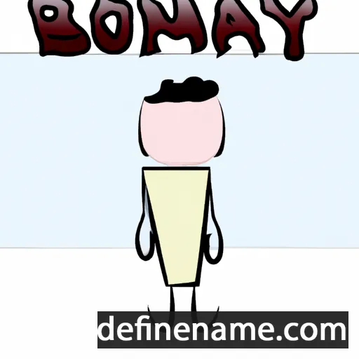 cartoon of the name Bonamy