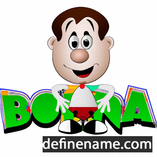 cartoon of the name Bonas