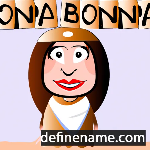 cartoon of the name Bonavera