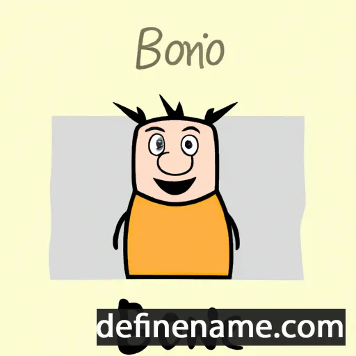 cartoon of the name Bonči