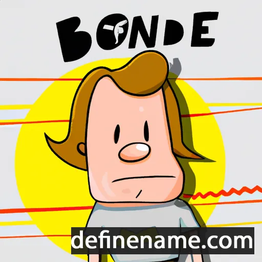 cartoon of the name Bonde