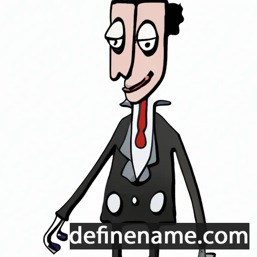 cartoon of the name Bonenfant