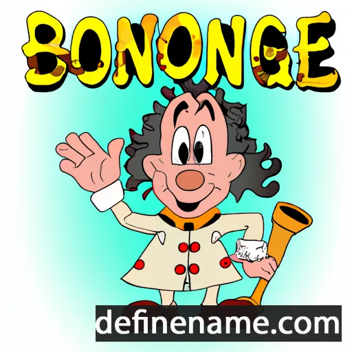 cartoon of the name Bonfiglio