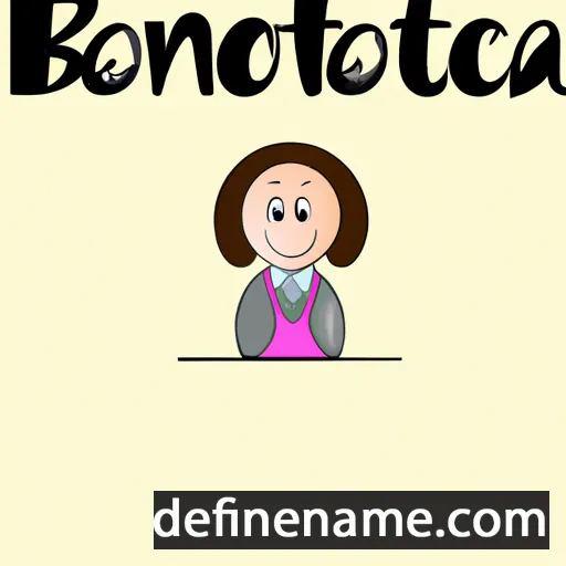 cartoon of the name Bonifacia