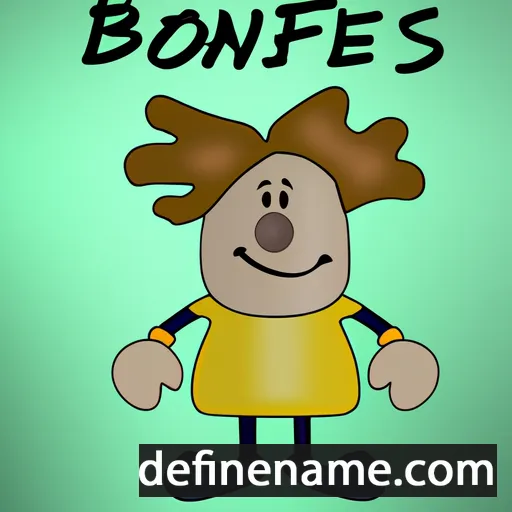 cartoon of the name Bonifaes