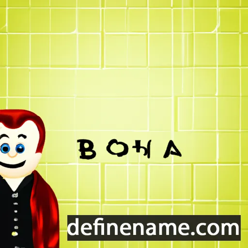 cartoon of the name Bonja