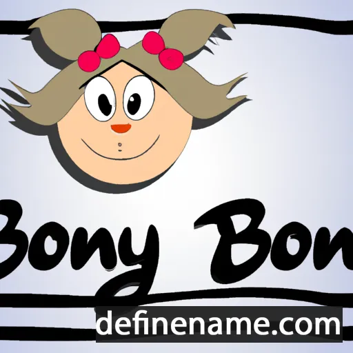 cartoon of the name Bonny