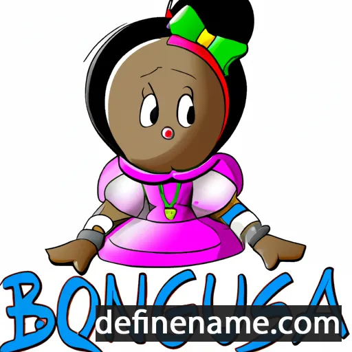 cartoon of the name Bonquisha