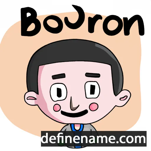 cartoon of the name Boonruean