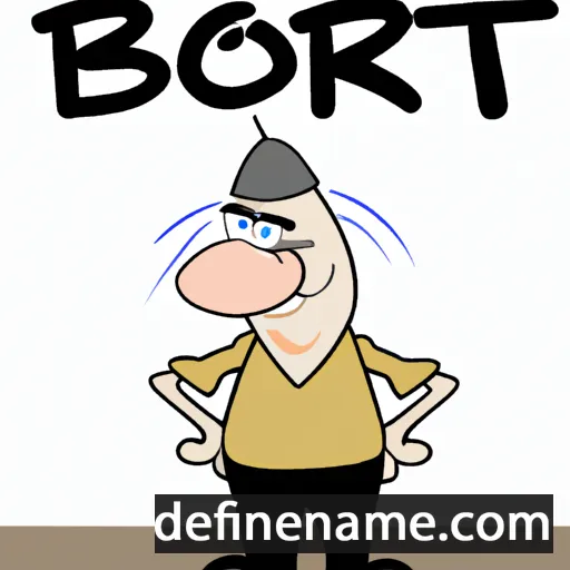 cartoon of the name Börit