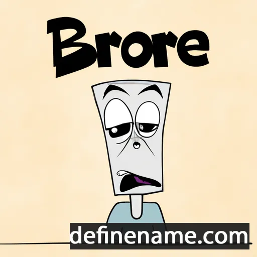 cartoon of the name Bore