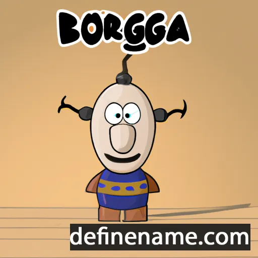 cartoon of the name Borga