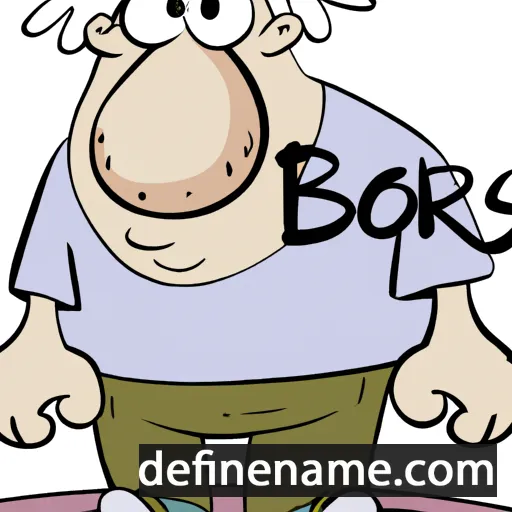 cartoon of the name Boris