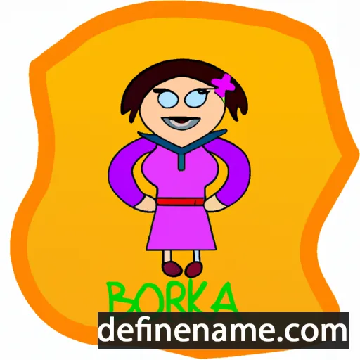 cartoon of the name Borka