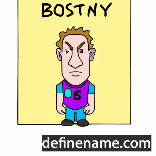 cartoon of the name Bostyn