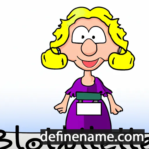 cartoon of the name Bothilde