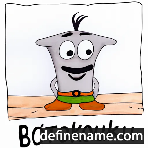 cartoon of the name Boturbek