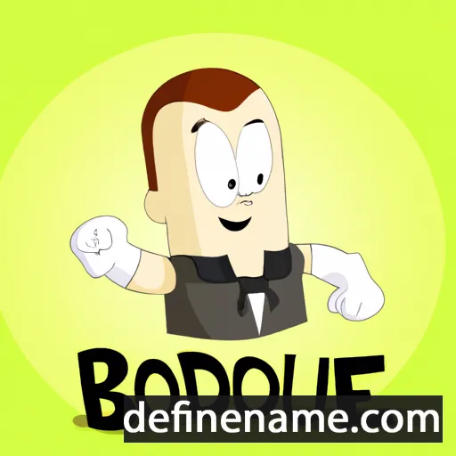 cartoon of the name Boudie