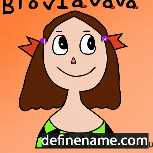 Božislava cartoon