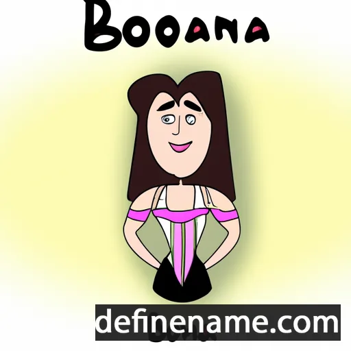 cartoon of the name Bozhana